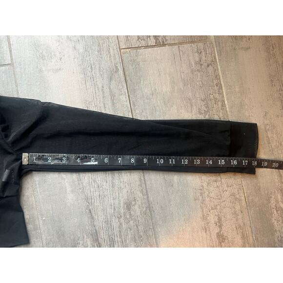 Los Angeles Boutique Black Mesh Cropped Track Jacket Beach Cover Up Hooded Top L - Picture 7 of 9